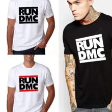 Camiseta run dmc black white
