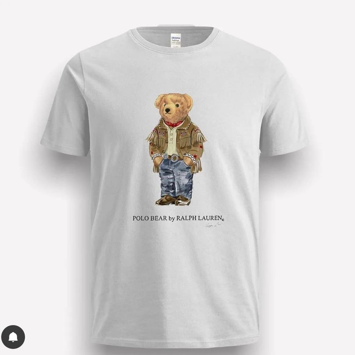 Camiseta polo bear white vq