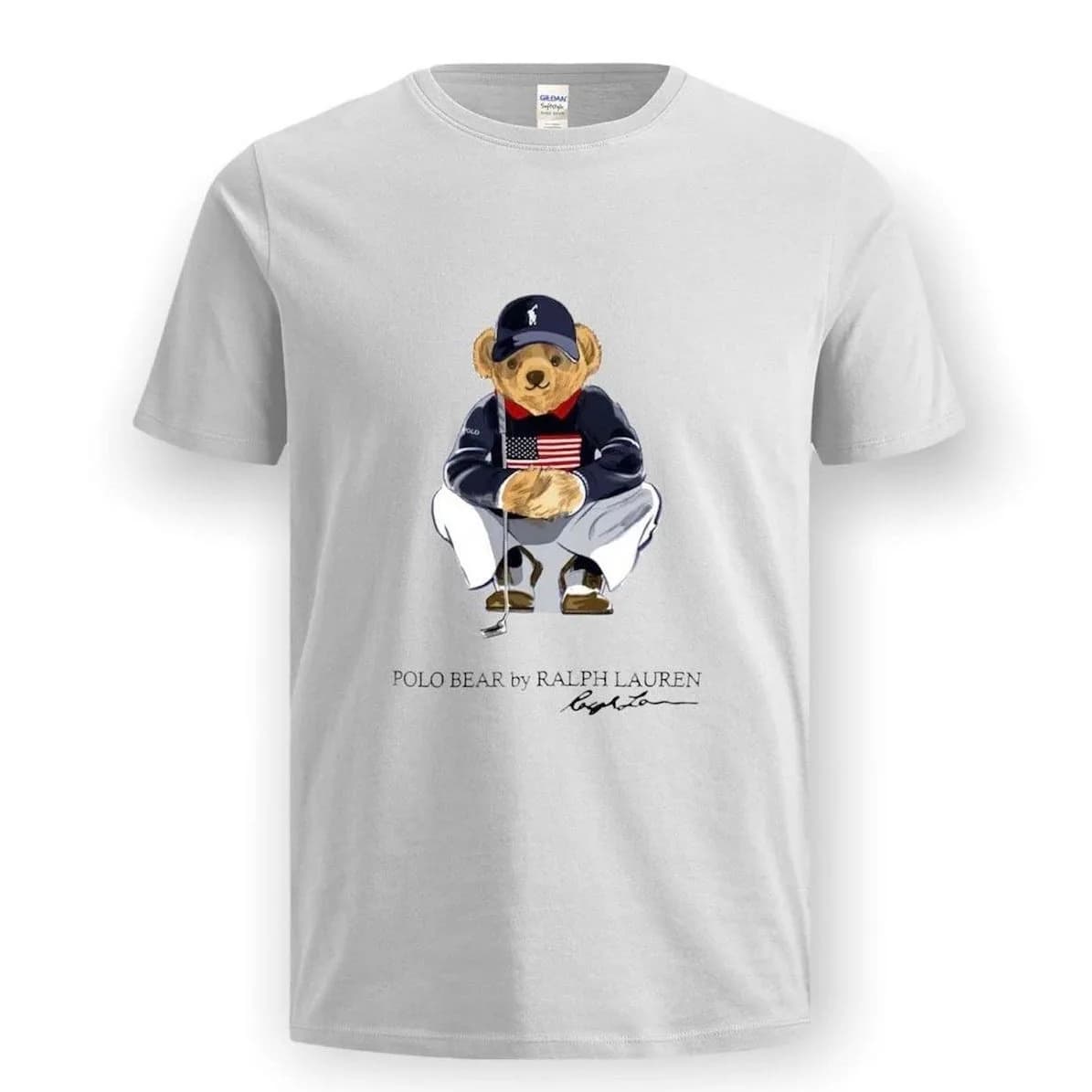 Camiseta polo bear white std