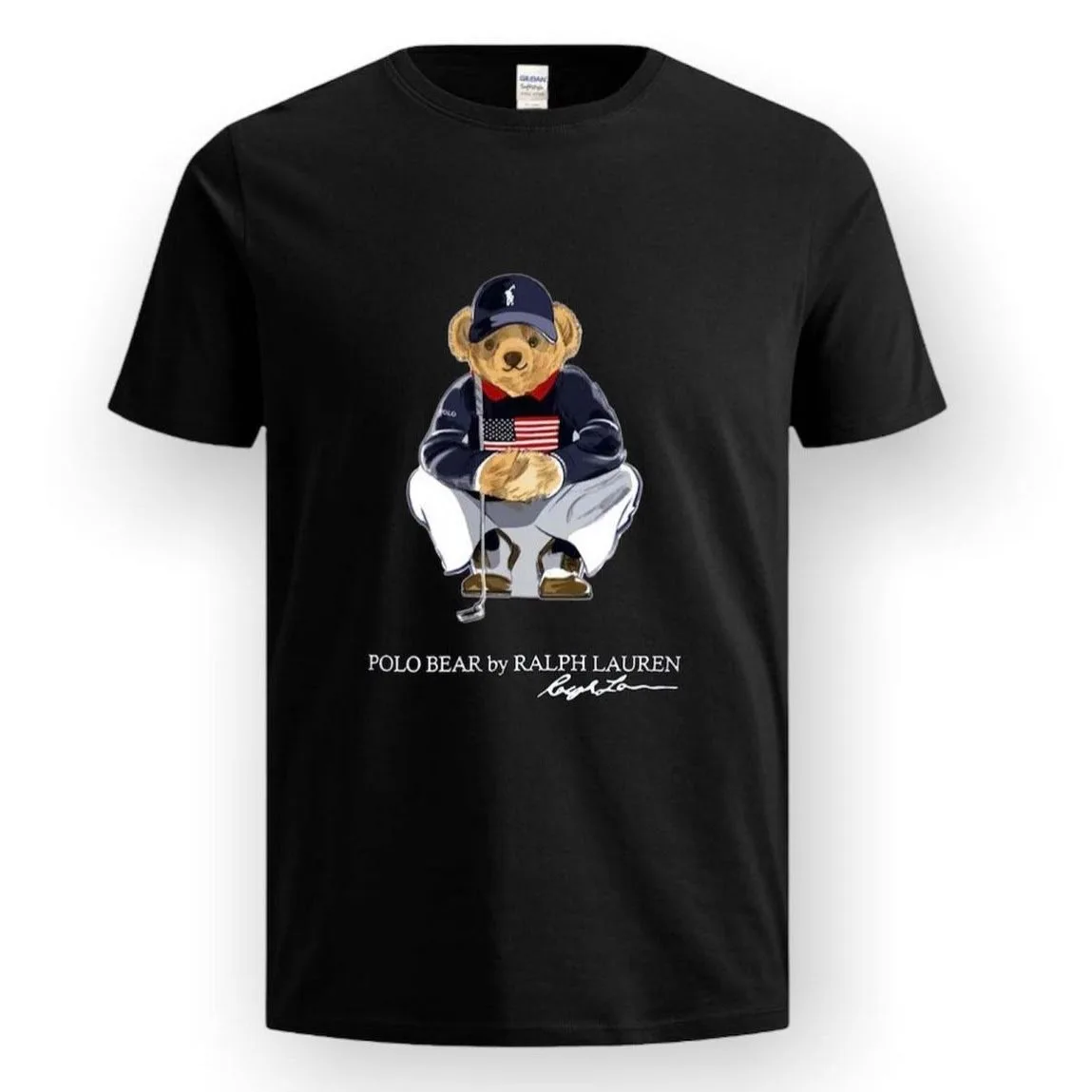 Camiseta polo bear black std