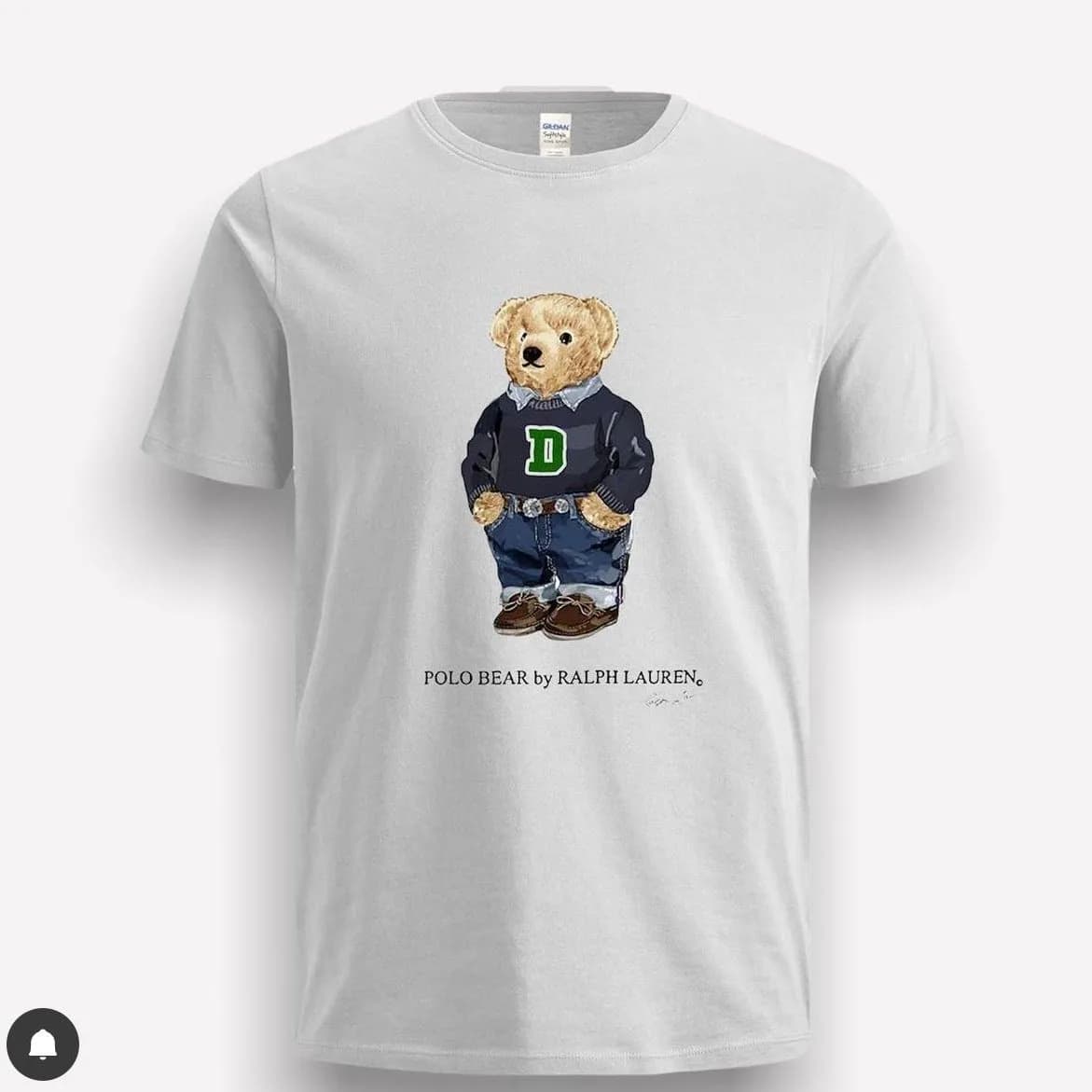 Camiseta polo bear white d