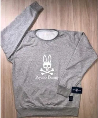 Buzo pyscho bunny gris