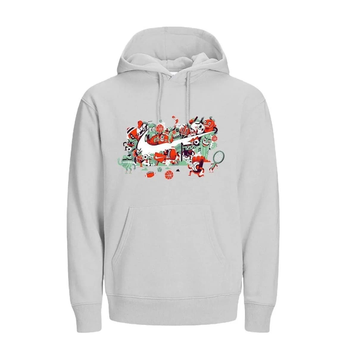 Hoddie nike abstract white