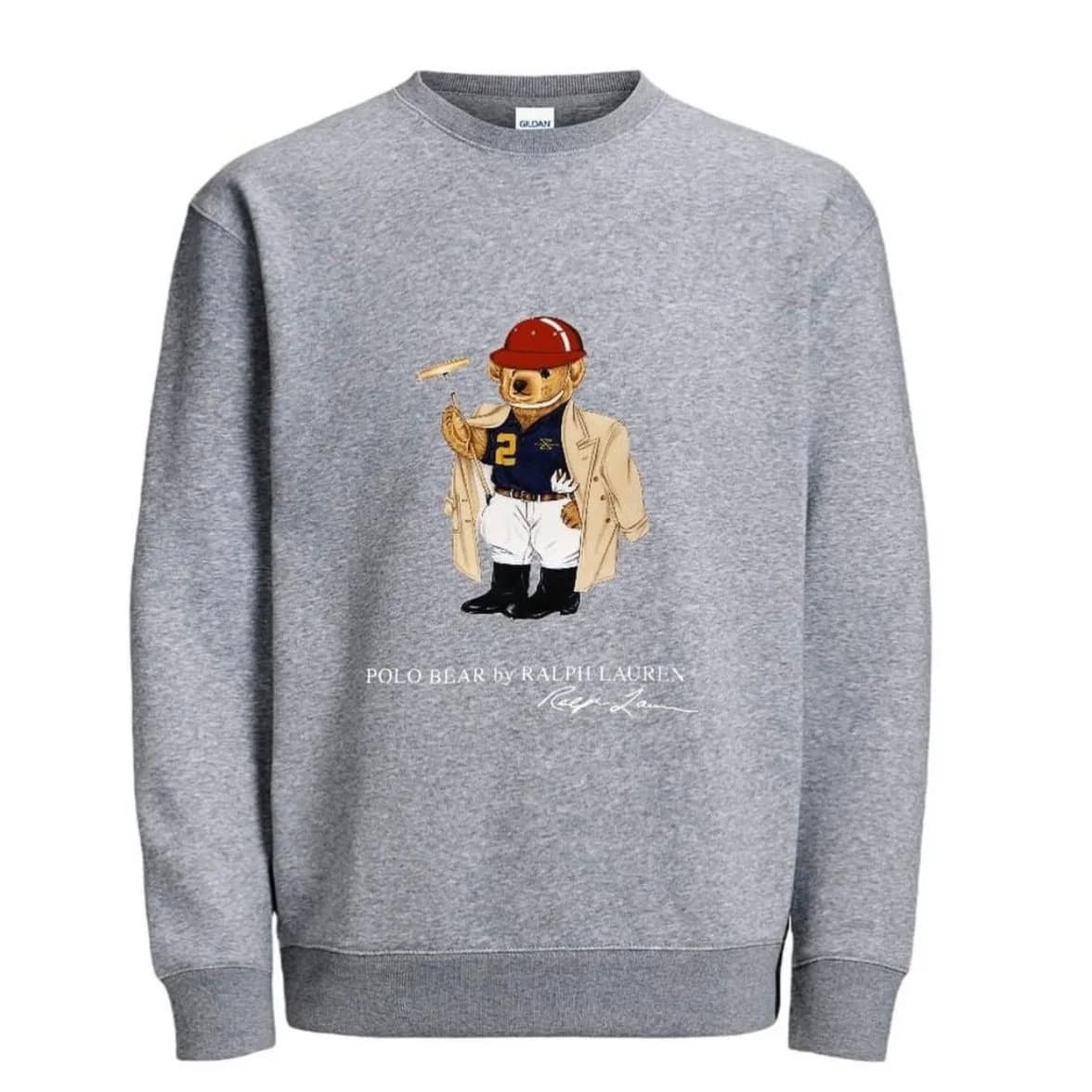 Buzo polo bear gris gb
