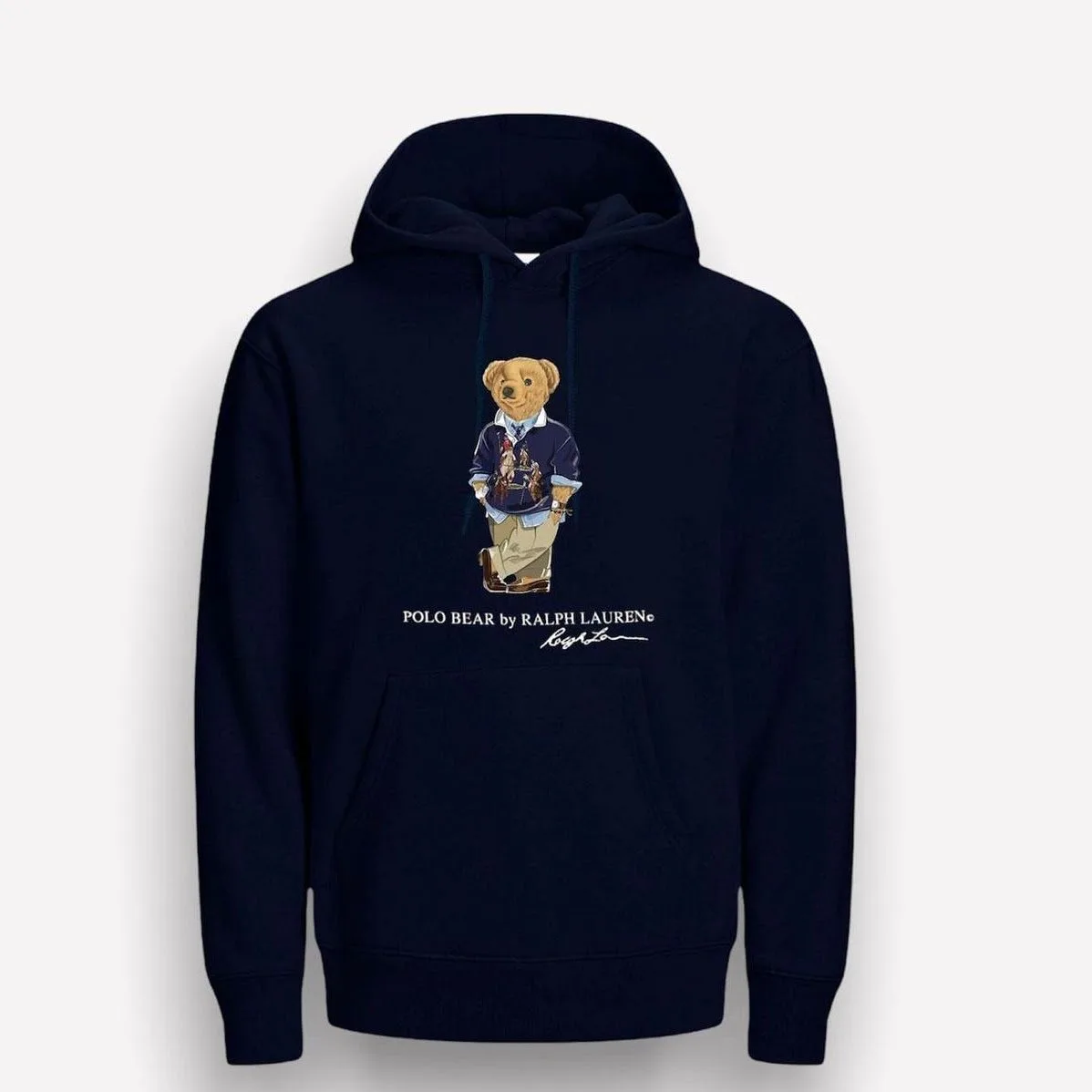 Hoddie polo bear blue cb