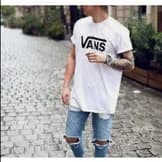 Camiseta vans blanca