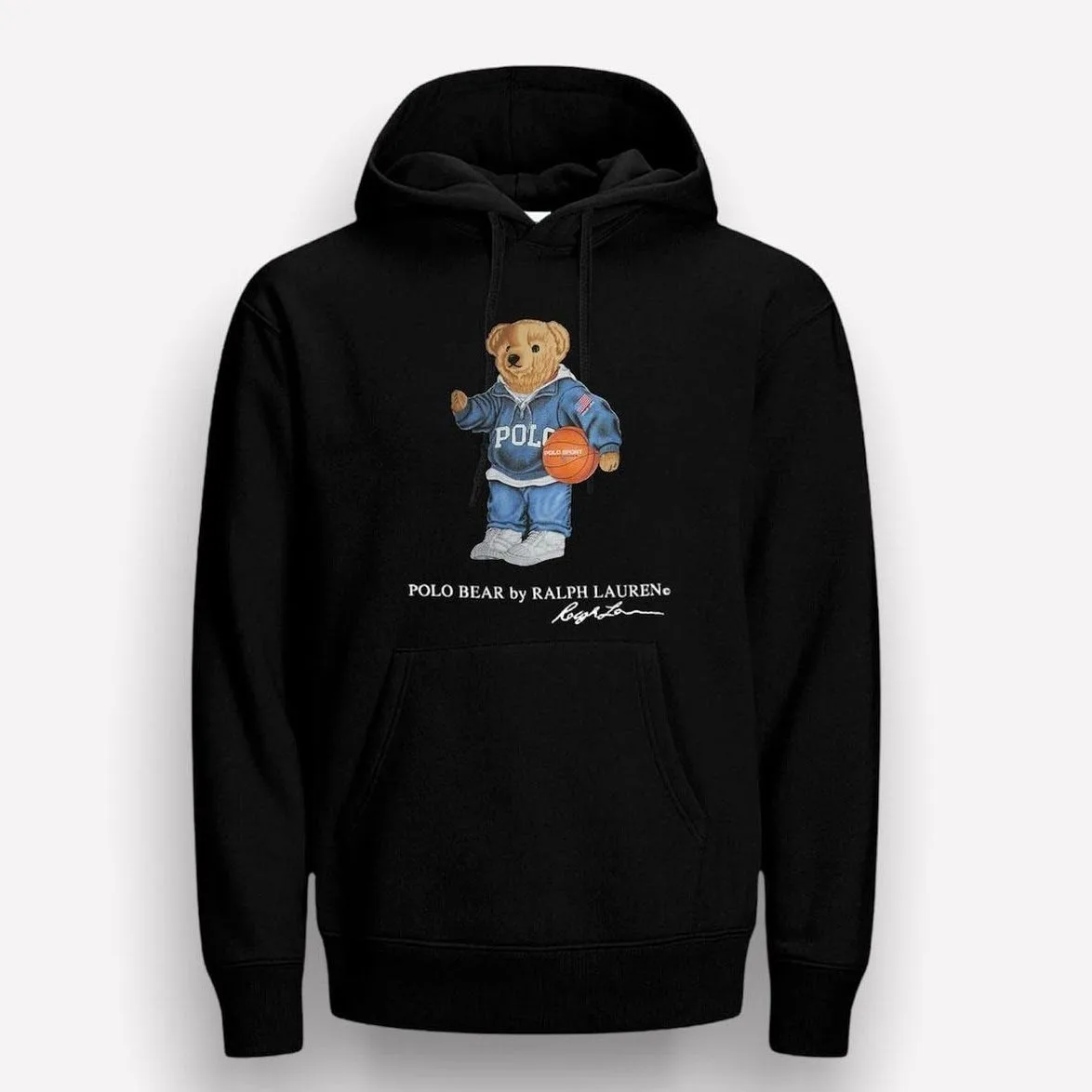 Hoddie polo bear black bl