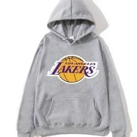 Hoddie lakers gray bq