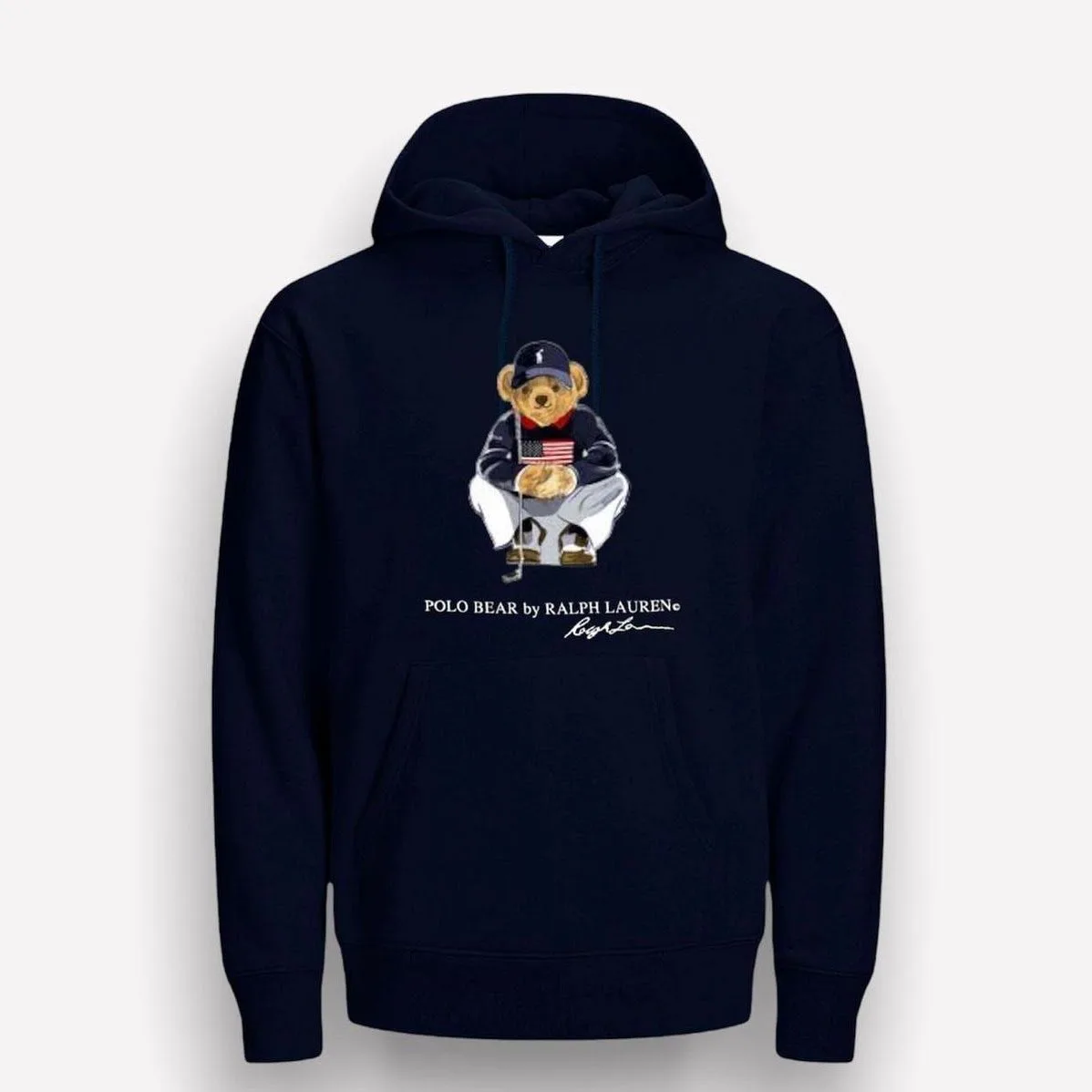 Hoddie polo bear blue std