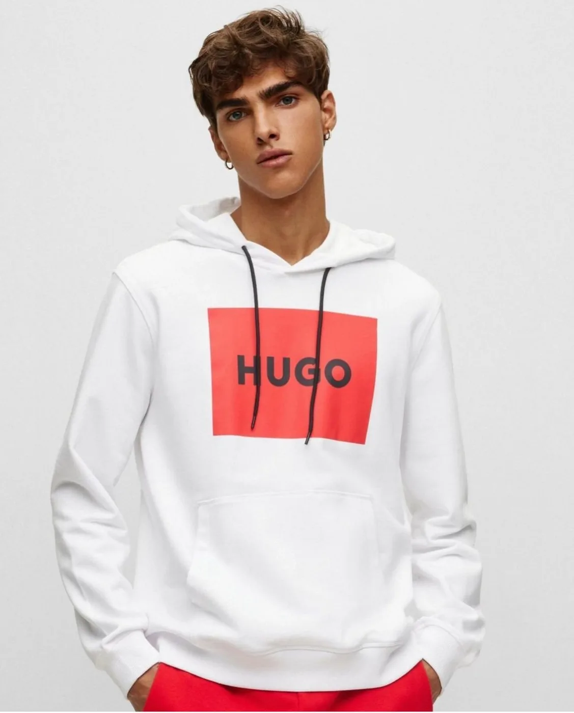 Hoddie hugo boss white cdr