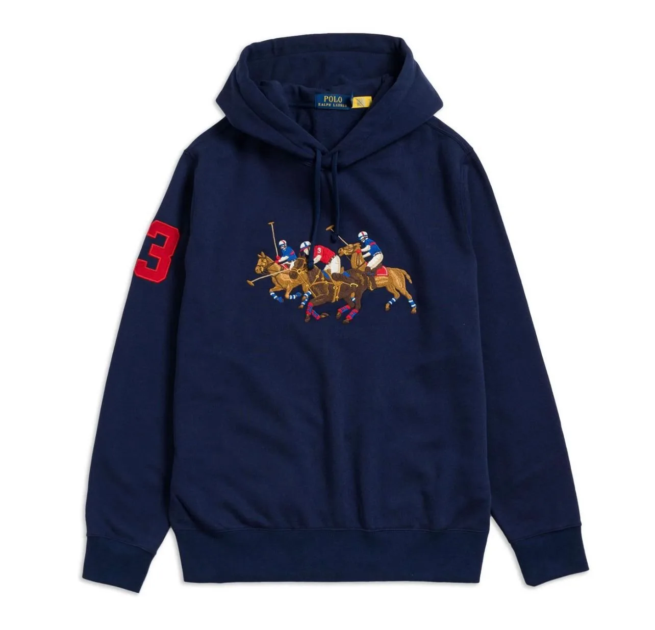 Hoodie polo triple pony