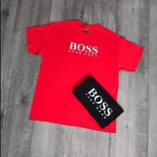 Camiseta hugo boss red and black