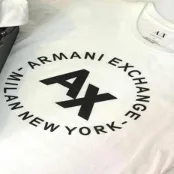 Camiseta curve armani exchage