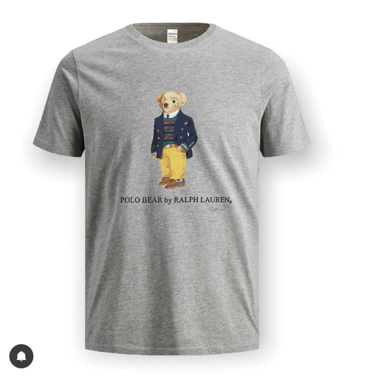 Camiseta polo bear gray btn