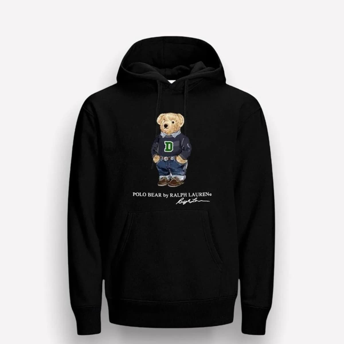 Hoddie polo bear black d