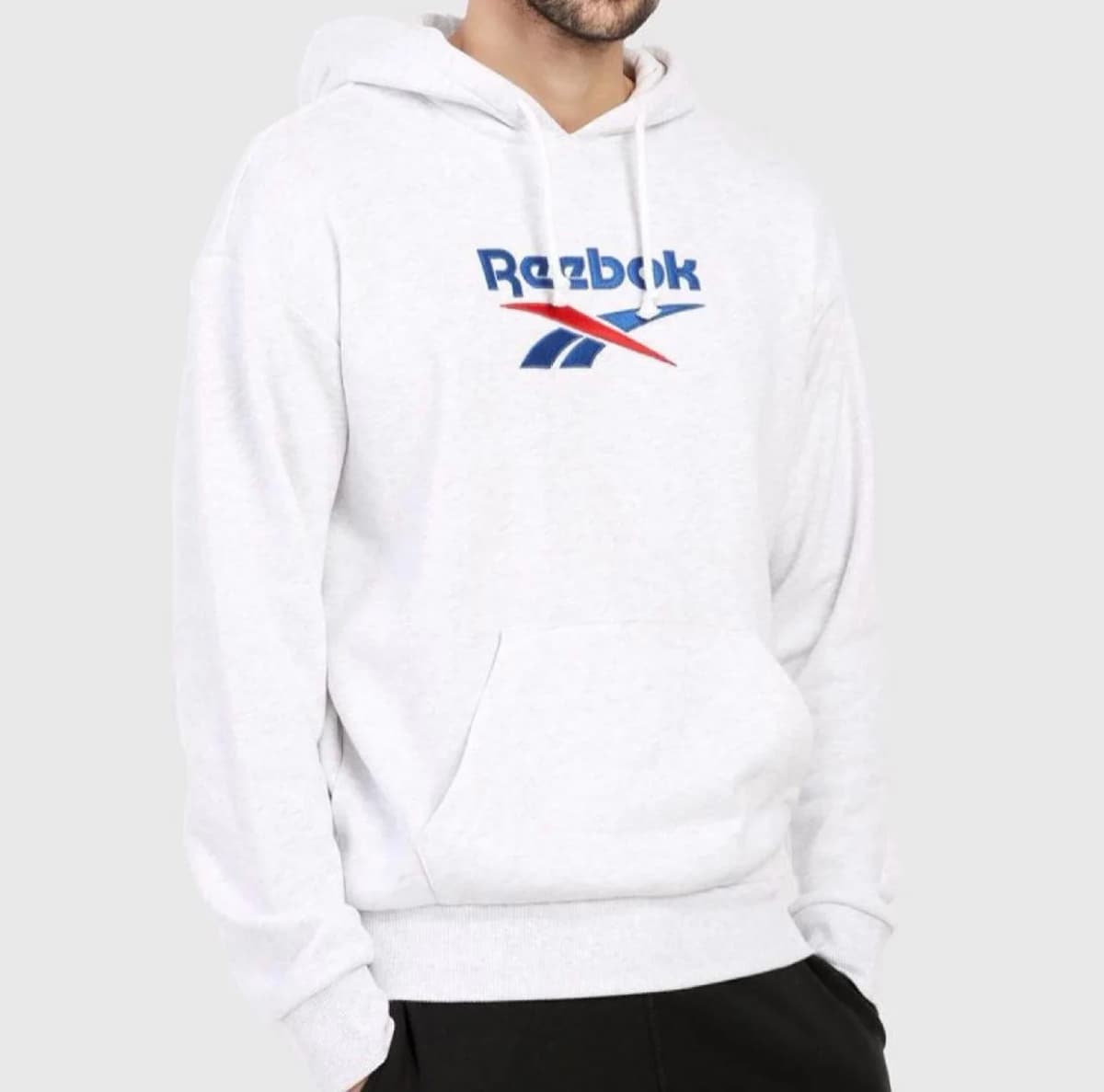 Hoddie reebok white vt