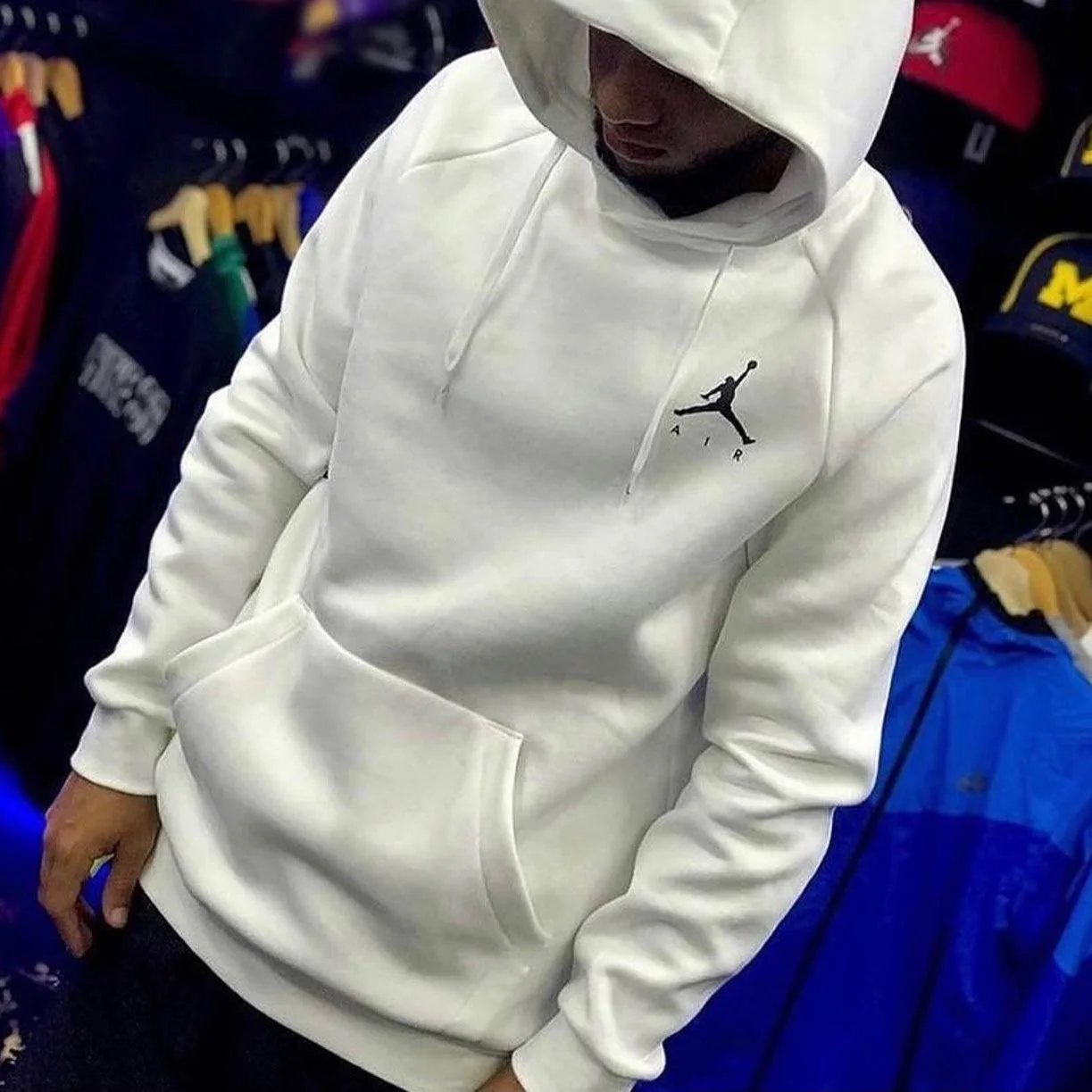 Hoddie jordan air white