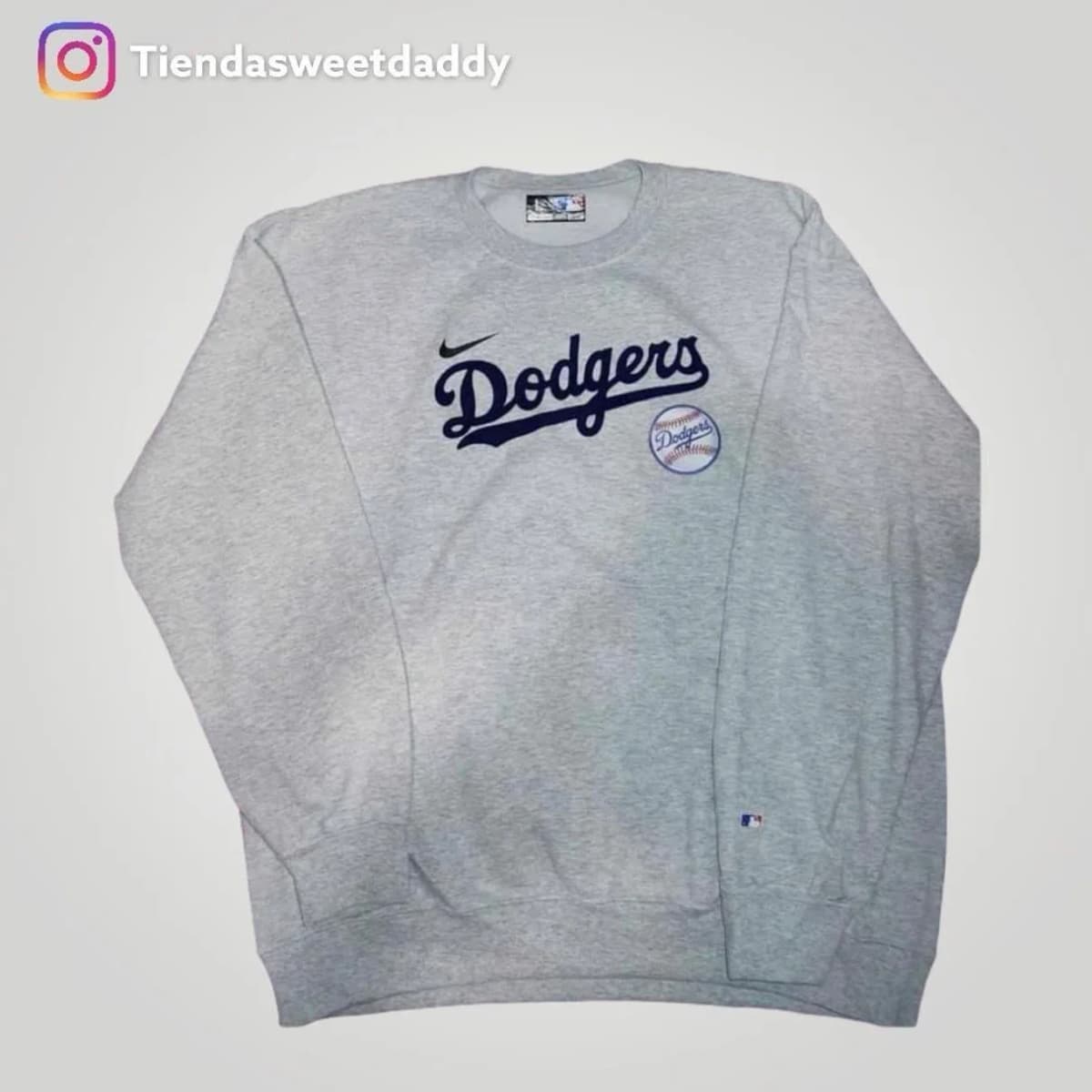 Buzo dodgers gris nike
