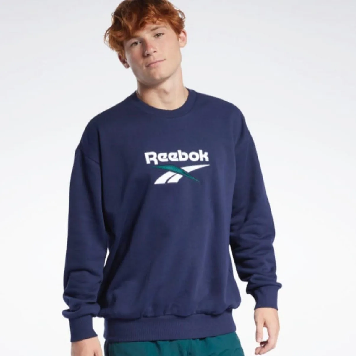 Buzo reebok azul cr
