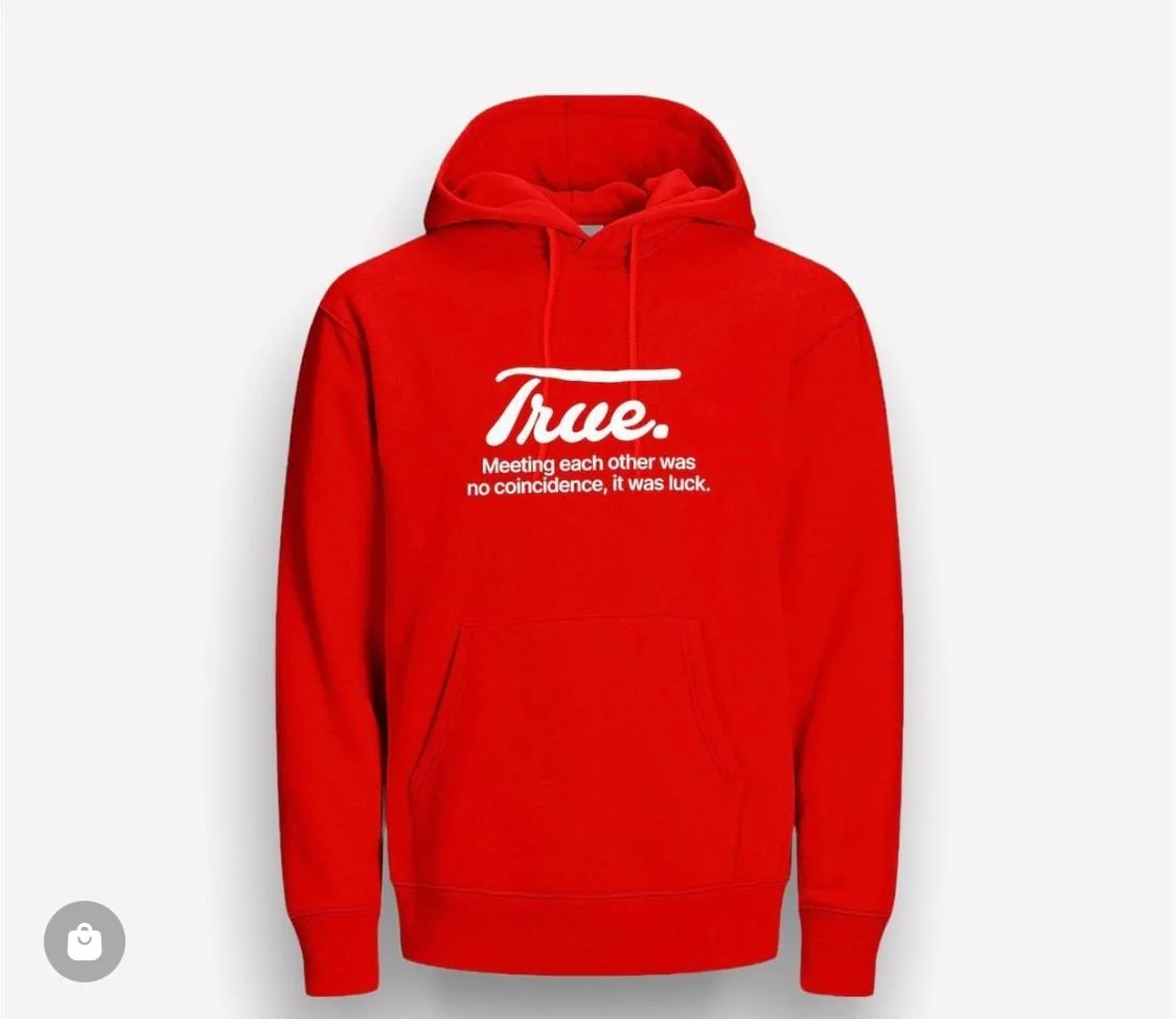 Hoddie true red meet
