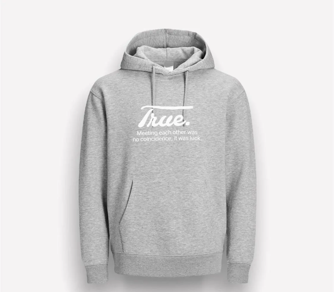 Hoddie true gray meet