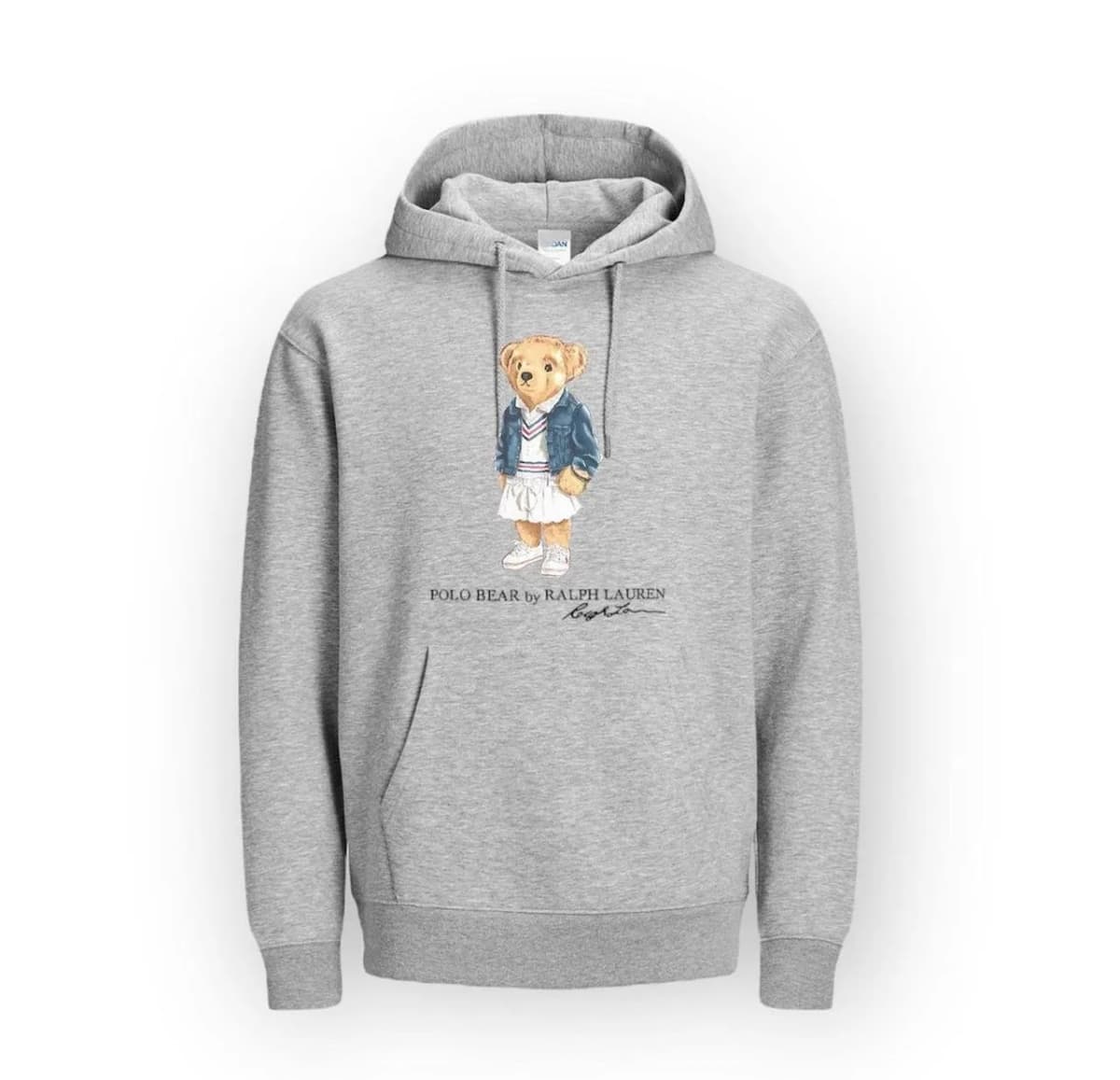 Hoddie polo bear gray fd