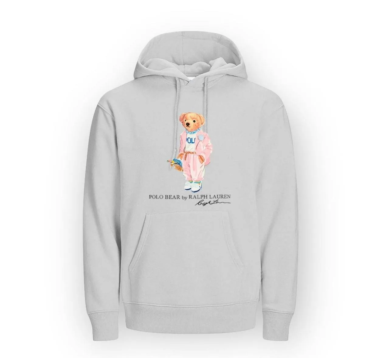 Hoddie polo bear white mjr