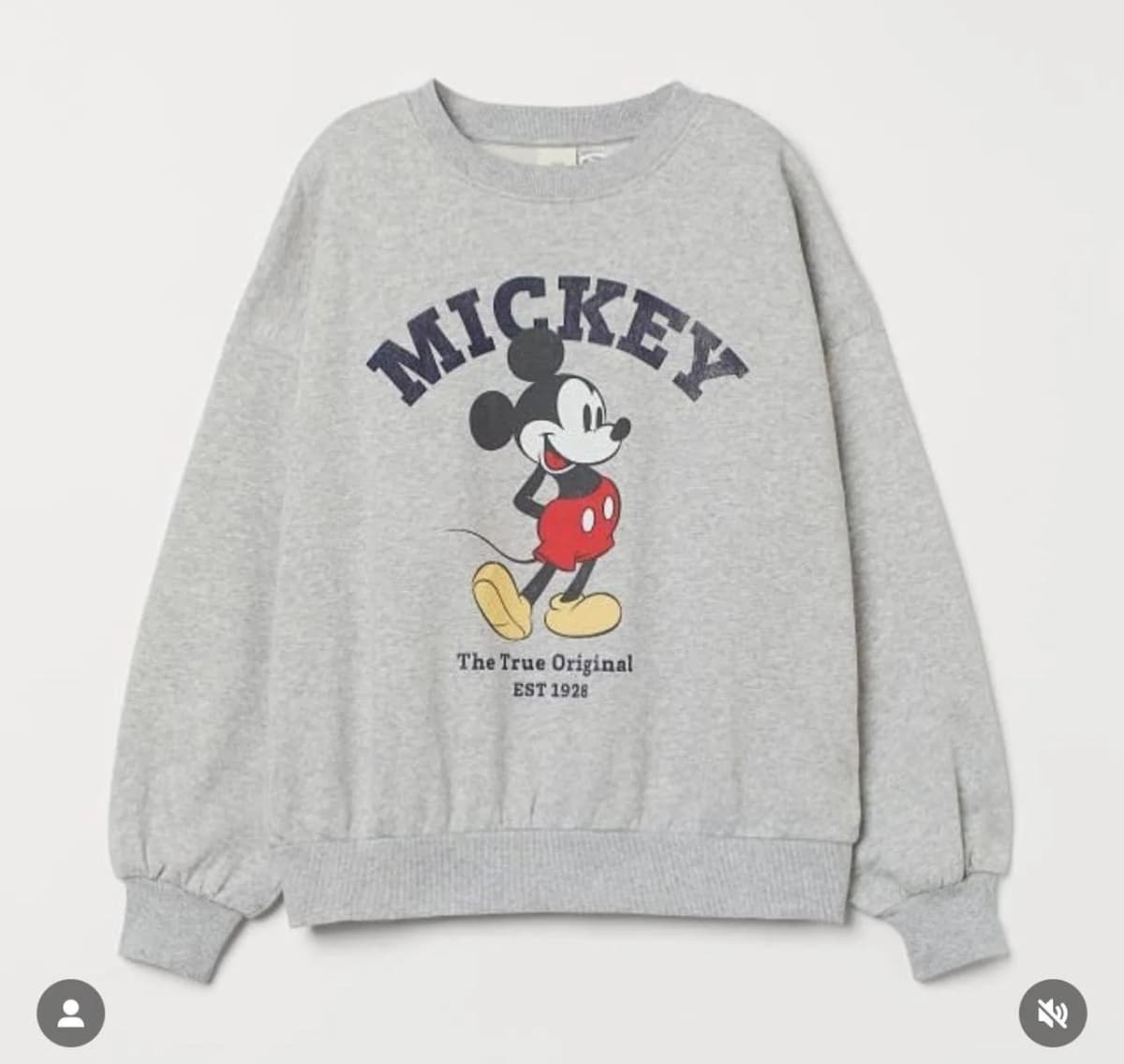 Buzo mickey gray