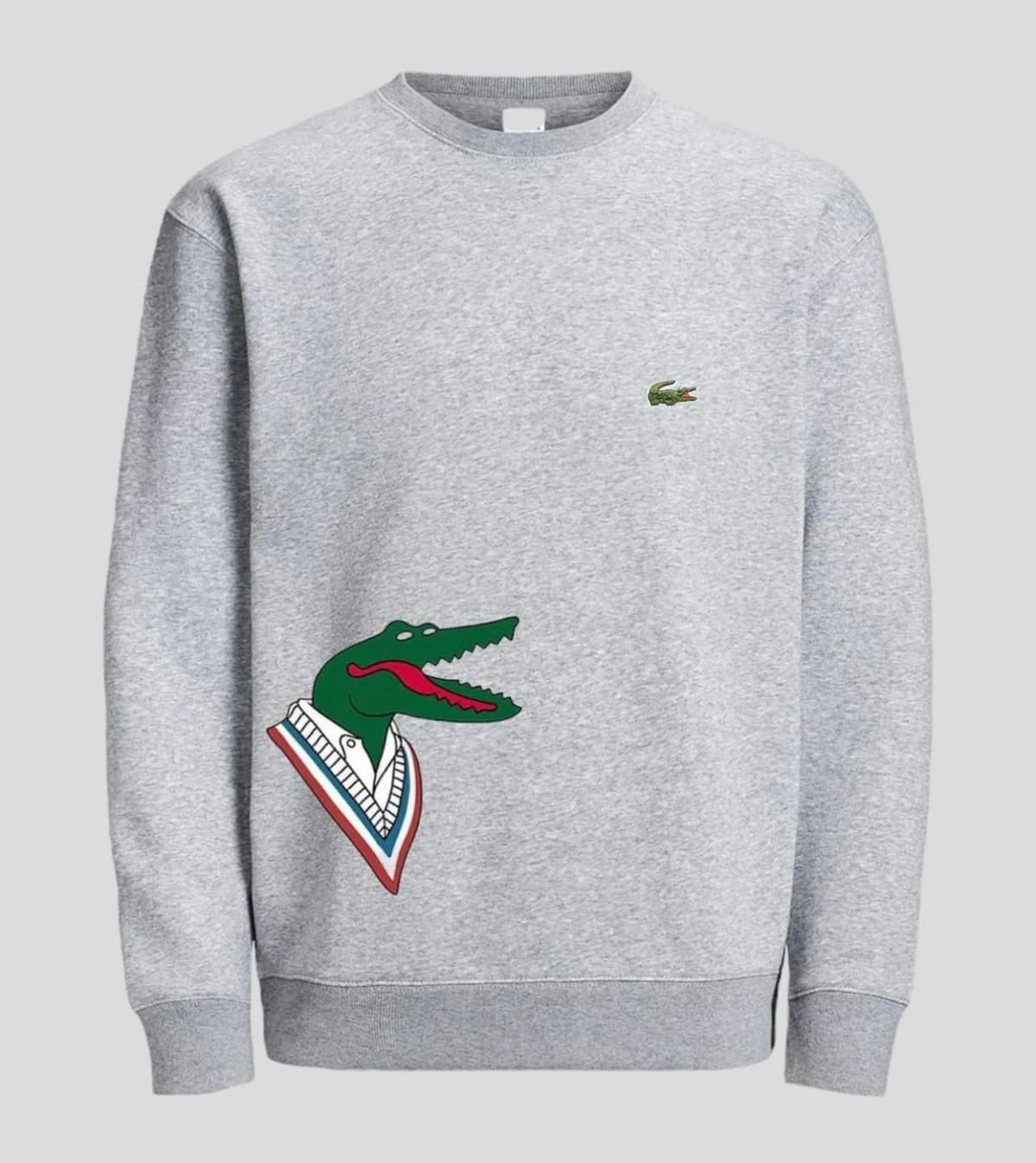 Buzo lacoste cc gray