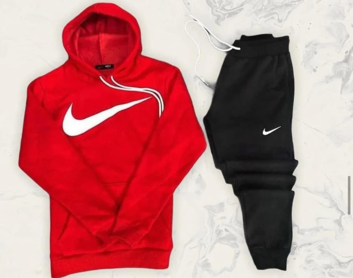 Conjunto nike combinado rojo