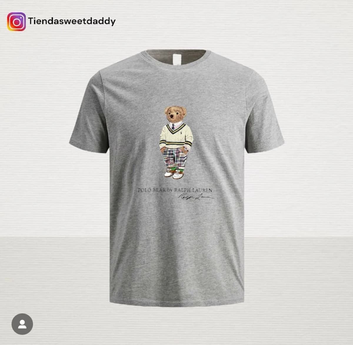 Camiseta polo bear gray bz