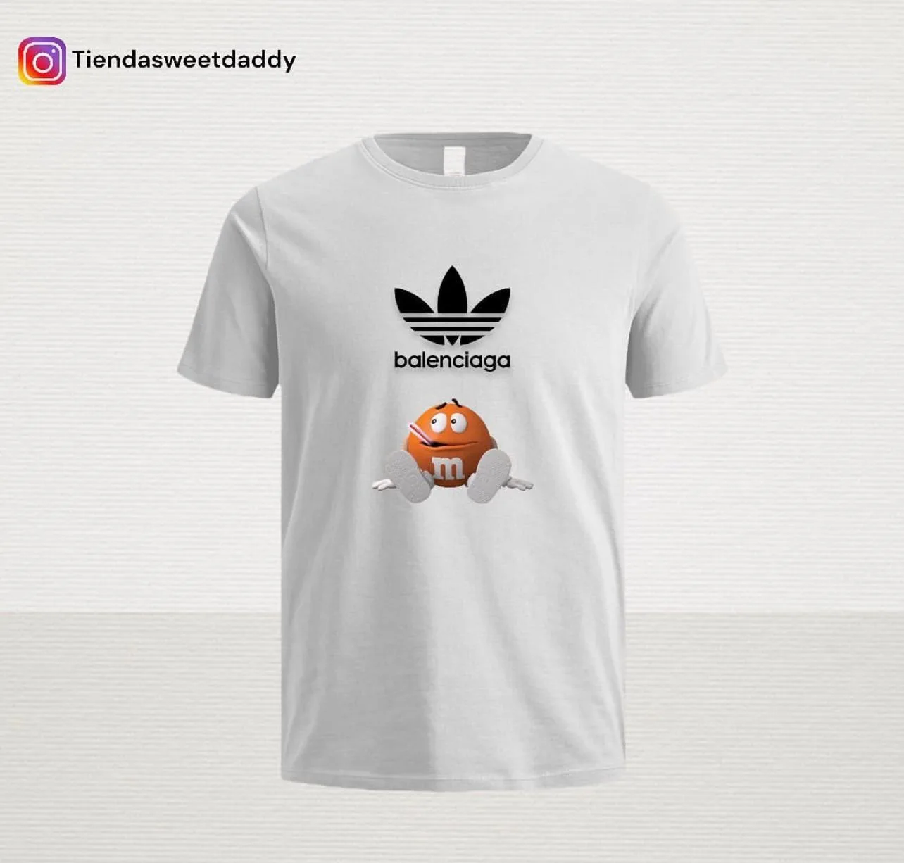 Camiseta adidas balenciaga white