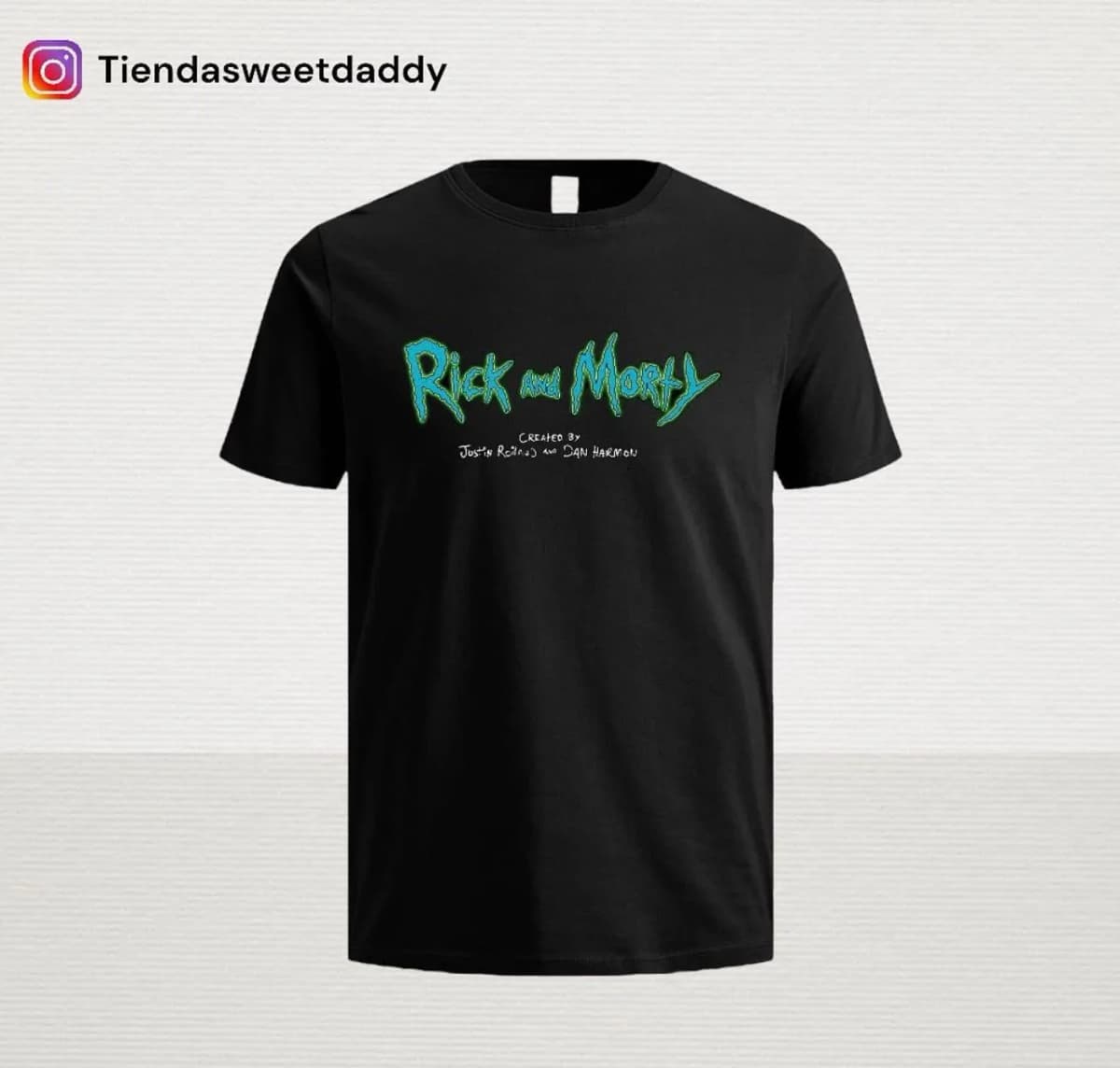 Camiseta rick and morty black