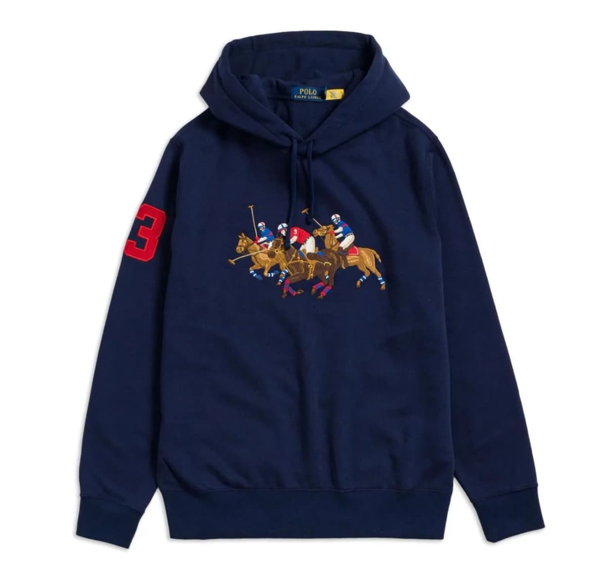 Hoodie polo triple pony