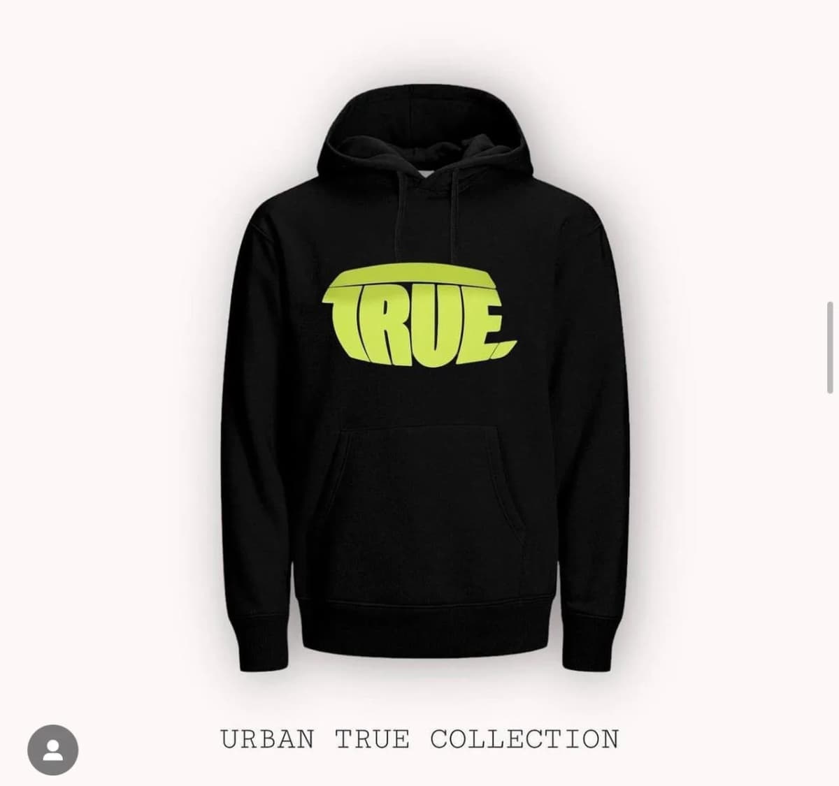 Hoodie true black cv