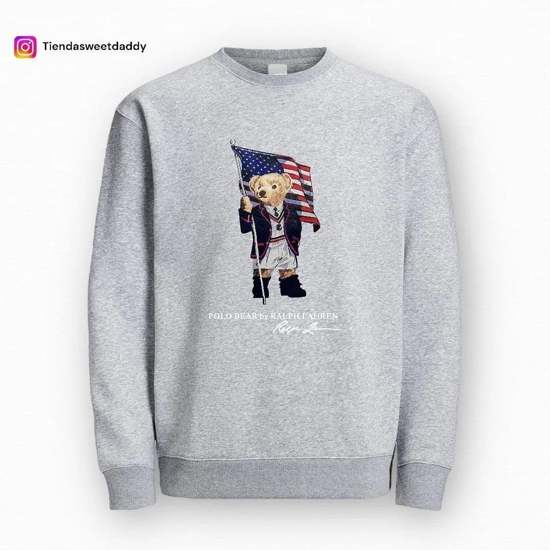 Buzo polo bear bdr usa gray