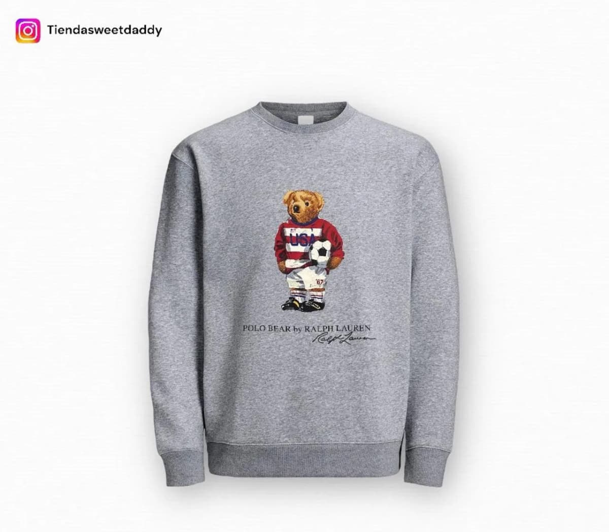 Buzo polo bear ftb gray