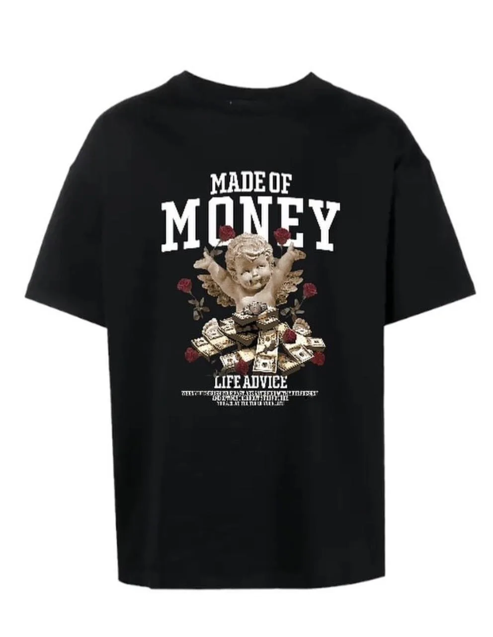 Camiseta oversize black money