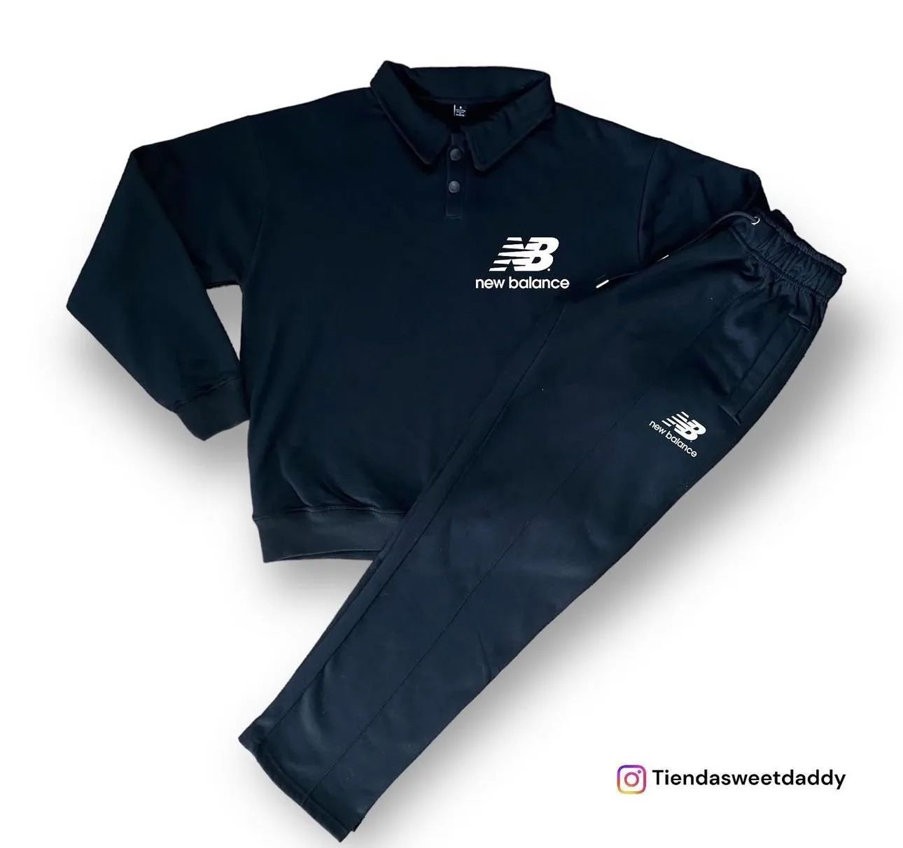 Sudadera btn new balance black