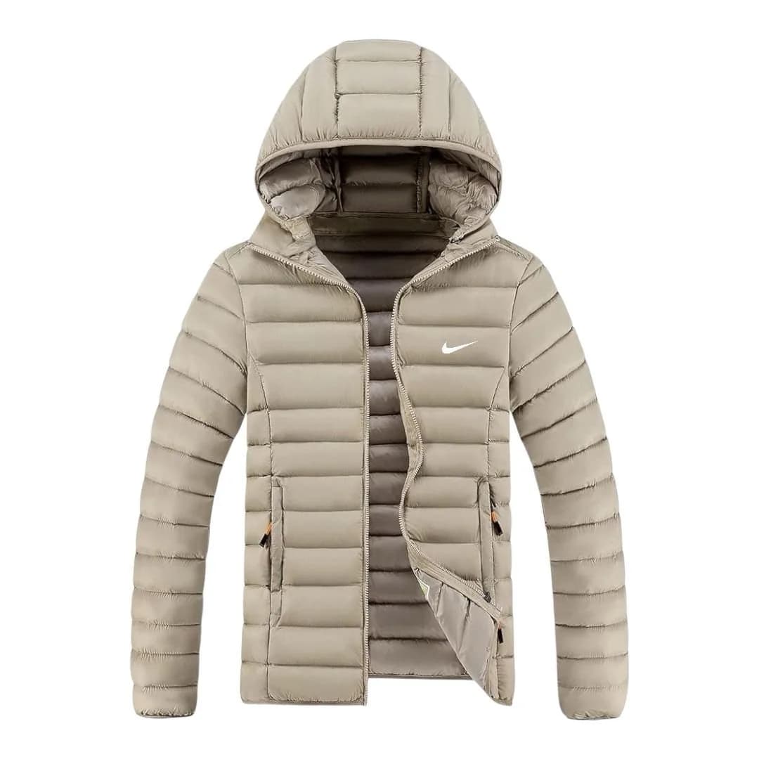 Chaqueta termica beige nike
